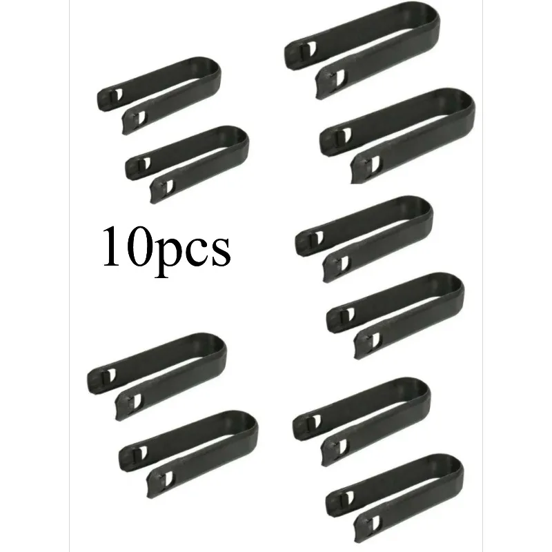 10pcs Chrome Plated Car Lug Nut Cover - Anti-Theft Wheel Hub Protection Cap with Plastic Clip & Iron Hook Tool