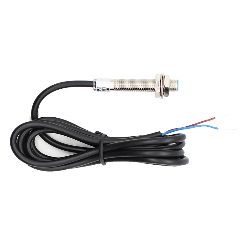 M8 Two Wires Three Wires NPN PNP NO NC LJ8A3 1mm Sensing Distance DC 6-36V AC36V 90-250VMetal Induction Proximity Switch Sensor