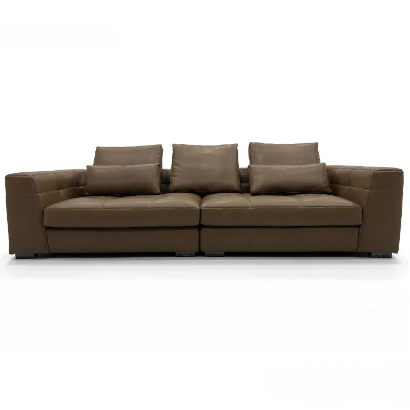

Modern Minimalist Living Room Sofas Mid Century Lounge Leather Living Room Sofas Love Seat Designer Divano Trendy Furniture
