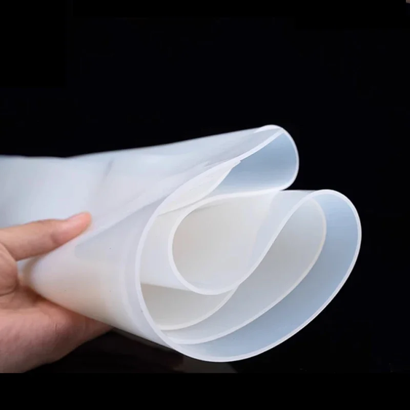 White Silicone Rubber Sheet Clear Silicone Sheet Mat Silicone Sheeting For Heat Resistance Thk0.5/1/1.5/2/3/4/5mm