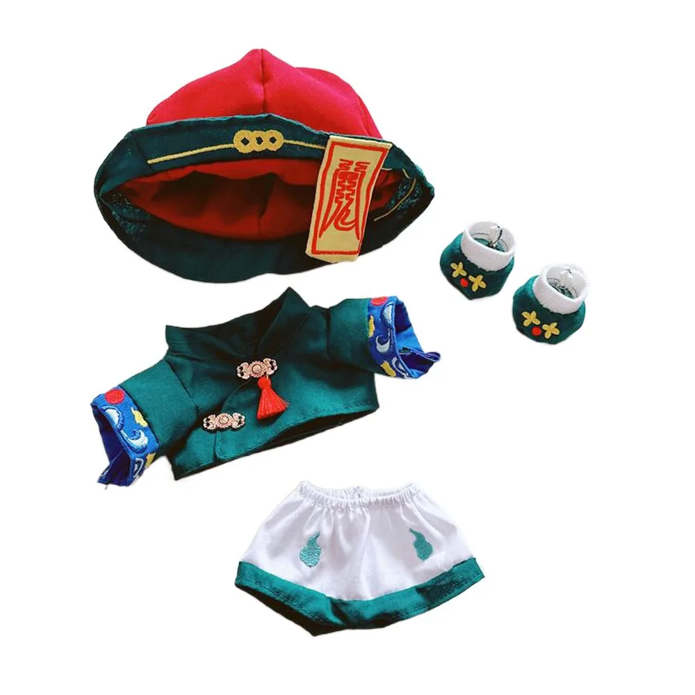 

Cosplay Halloween Cotton Doll Clothes Set Dress Up Green Cotton Doll Zombie Suit Fashion Kawaii Plush Dolls Clothes