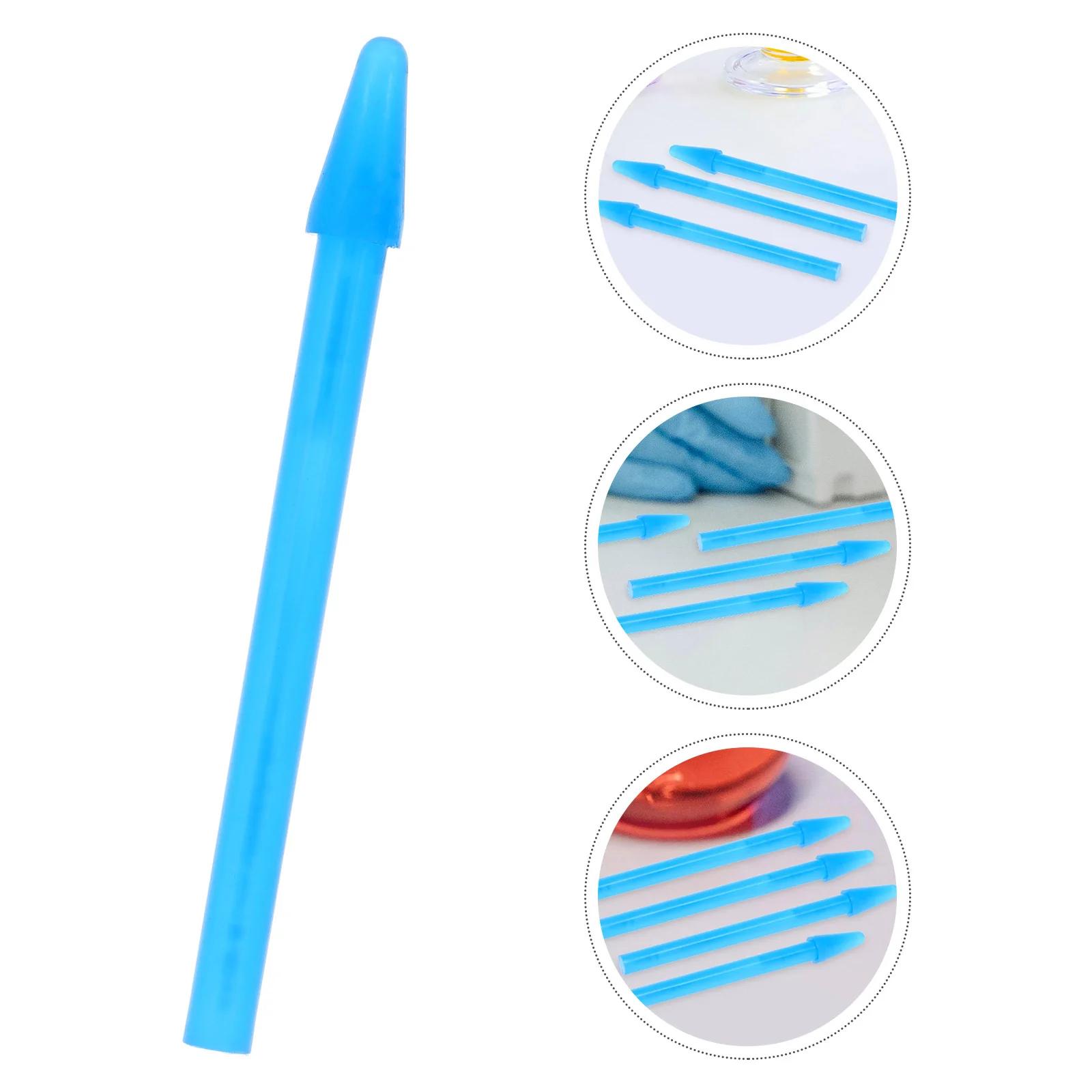 

100 Pcs Grinding Rod Microcentrifuge Tubes Rods Tissue Grinder Pestle Glass Stirring Blue Fayina Grout Cleaner Scrub Brush