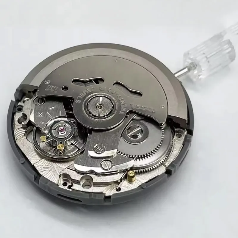 Original Black White and Gold Calendar 24 Jewels NH36 Automatic Movement Crown at 3.0/3.8 /4.1O'Clock NH36A Watch Parts Stem Set - view 6