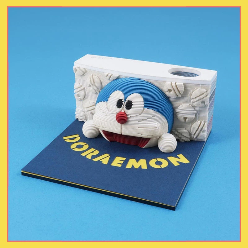 

Anime Doraemon peripheral 3D sticky notes paper sculpture cartoon model Dingdang cat hand tear 3D creative birthday gift