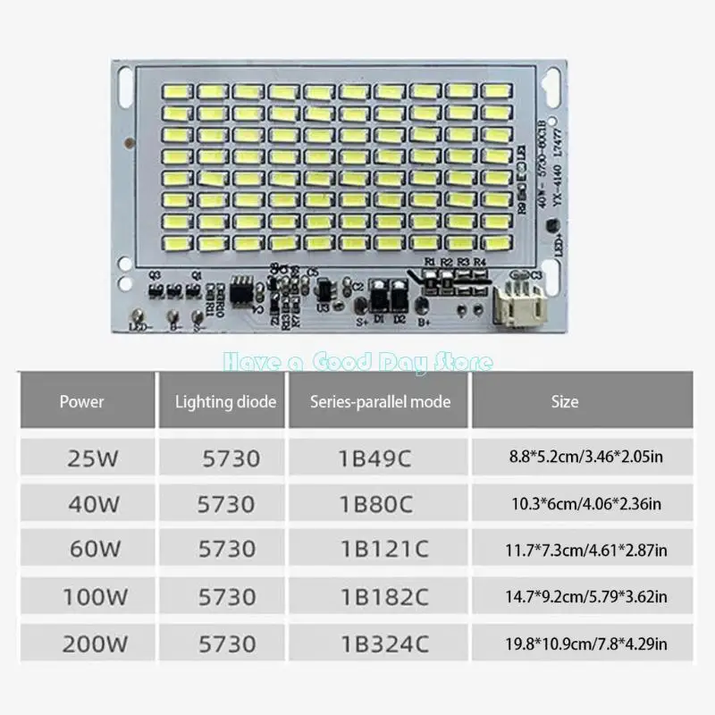 462D 25/40/60/100W LED Solar Light Board Light Source Panel High Brightness with Remote Control For Outdoor Commercial
