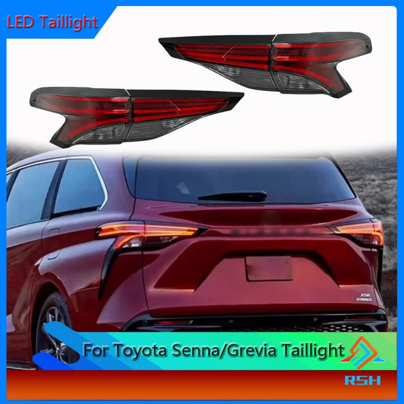 

Сборка заднего фонаря для Toyota Sienna Grevia, модифицированный высококачественный светодиодный ходовой свет с поворотником, подключи и работай