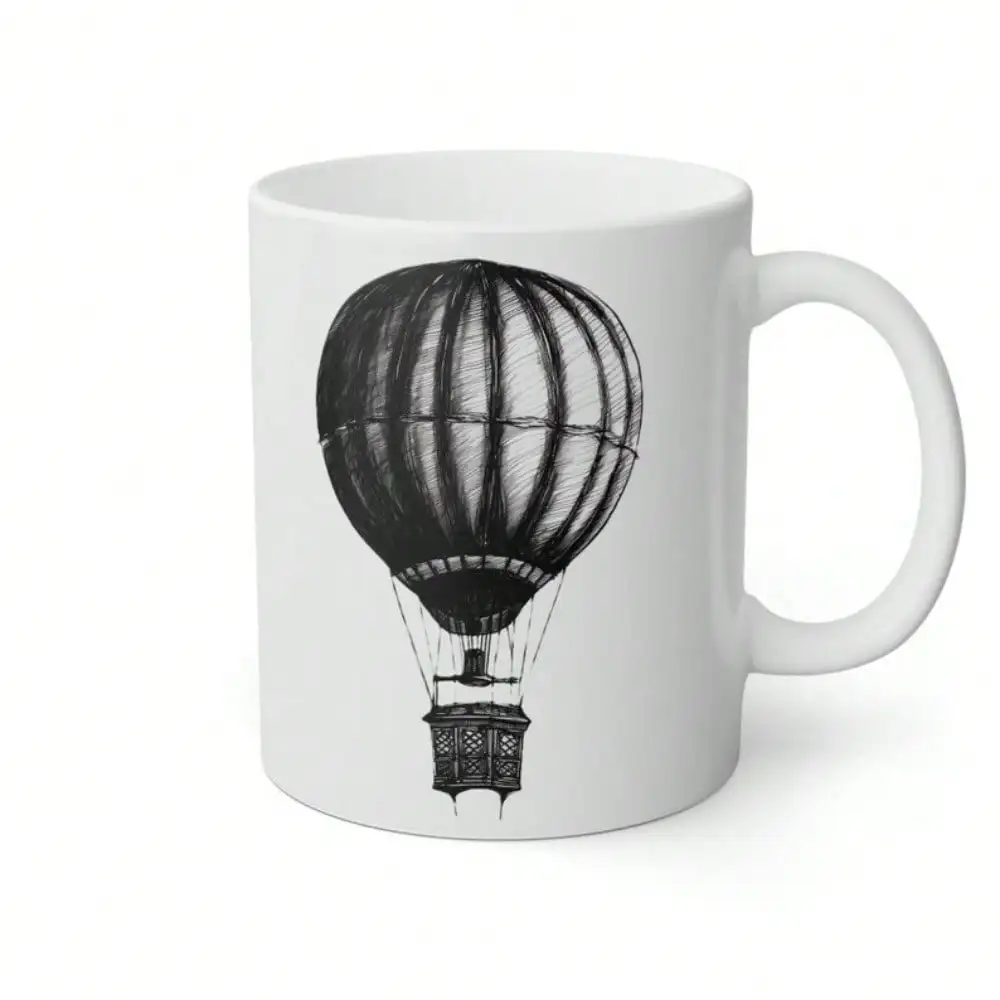 

Hot Air Balloon - 11oz White Mug: Perfect For Coffee And Tea Lovers, Unique Gift Idea