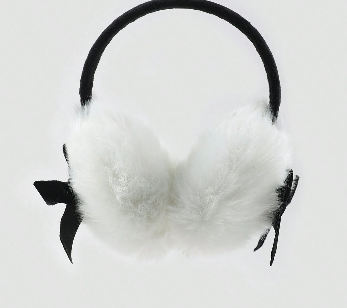 Simpatiche paraorecchie con fiocco creativo autunnale e invernale, paraorecchie caldi e felpati per ragazze, paraorecchie resistenti al freddo