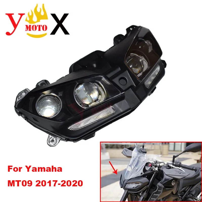 MT-09 17-20 Motorcycle Headlight Head Light Assembly Lamp W/ LED light Drectly Replacment For Yamaha MT09 2017-2020 2018 2019