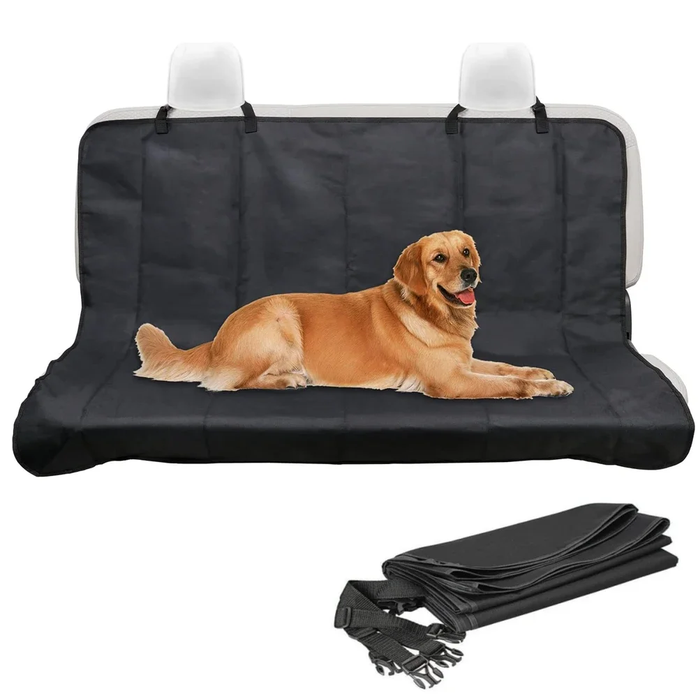 Dog Car Seat Cover Foldable Waterproof Pet Car Rear Back Seat Mat Carriers for Small Medium Large Dogs Travel Dog Accessories