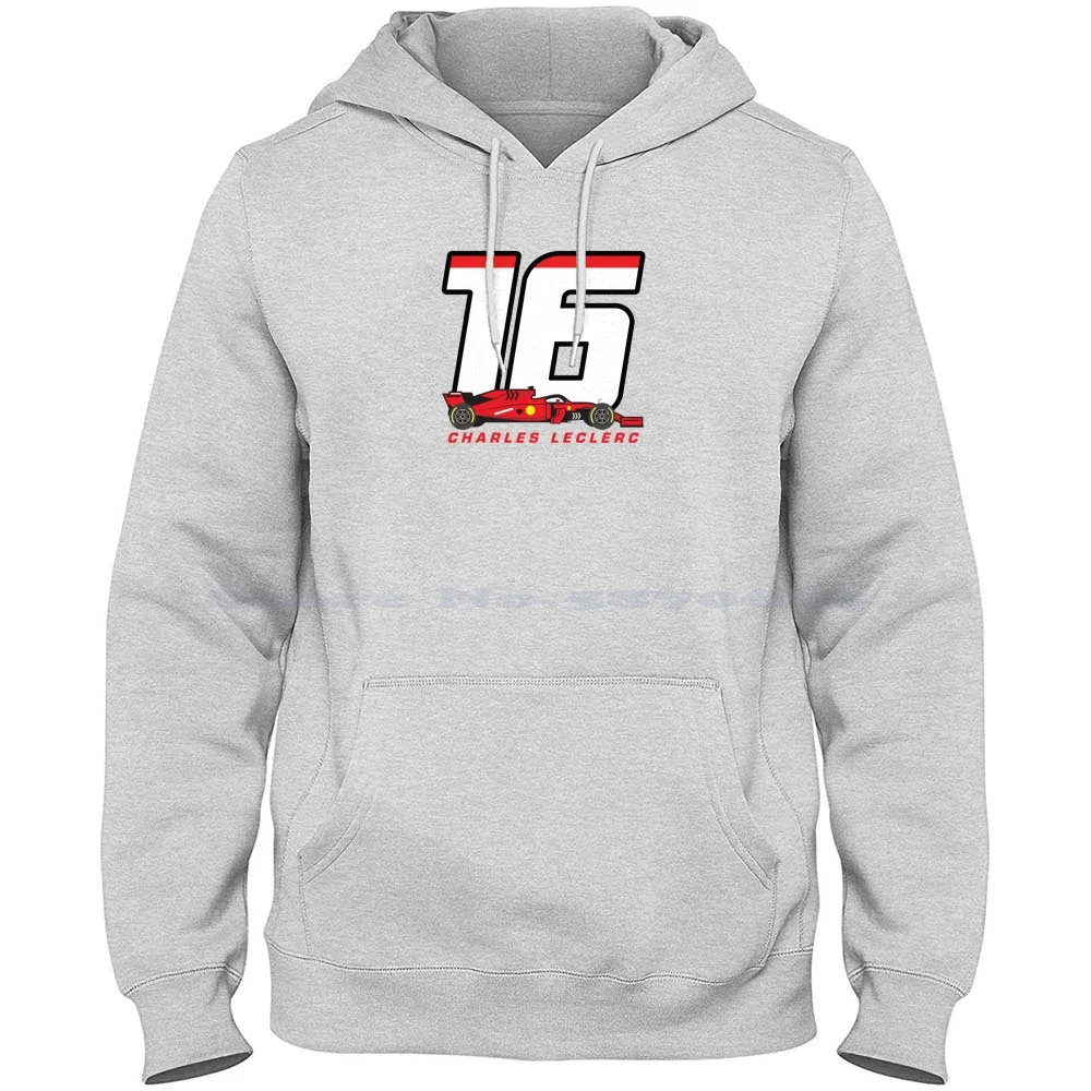 Charles Leclerc 16 100% Cotton Hoodie Racing Charles Leclerc Motorsports Lec 16 Cl16