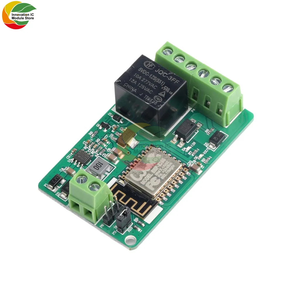 ESP8266 ESP-12 ESP-12F Relay Module 10A 220V Network Relay WIFI Module Input DC 4 Layers Board TVS Input Automatic Protection