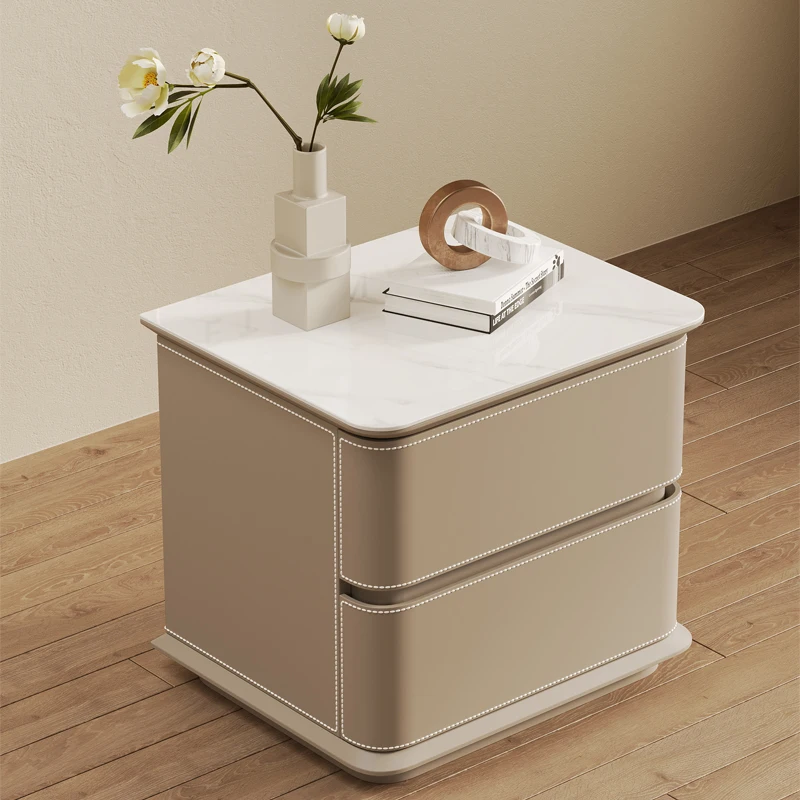 

Italian light luxury high-end bedside table simple modern home