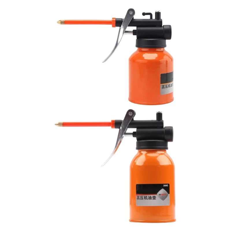 Lubricating Oil Storage Can Bottle with Long Flexible Spout Hand Pump Oiler Can