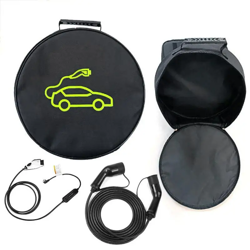 New Car Charging Cable Carrying Bag For Tesla Model 3/Y New Energy Car Charger Plugs Socket Jumper Cable Storage Organizer Bag