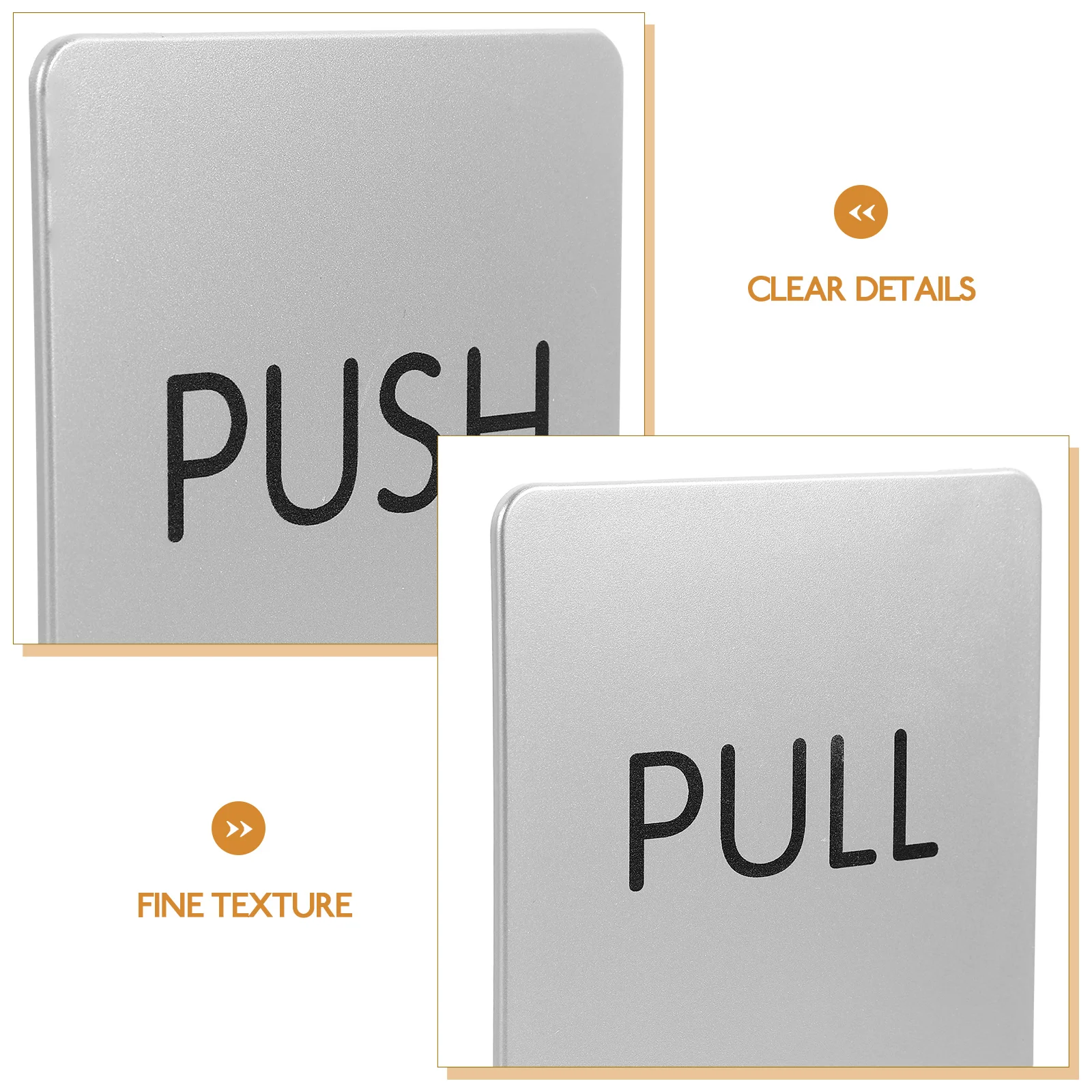 

1 set Door Acrylic Pull Sign For Glass Door Push Pull Signs for Glass Entrance Use DIY Hotel Store Parking Lot