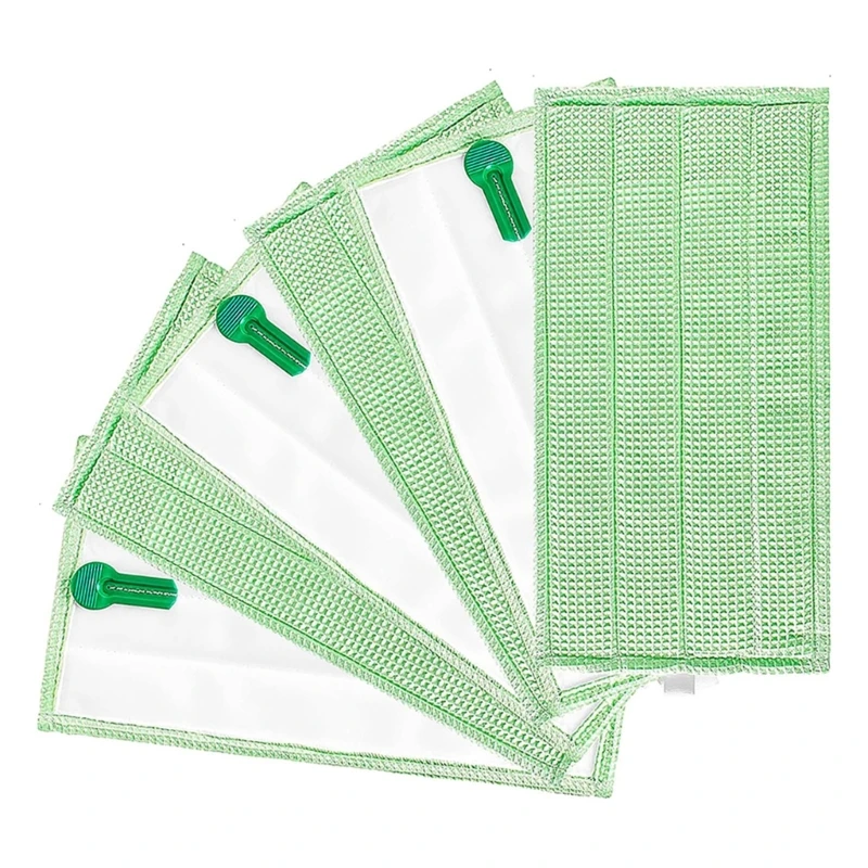 6x Microfibre Floor Mop Cloth Pads For VORWERK SP600 Replacement Mop Head Parts Washable Refill Replacement Mop Cloth