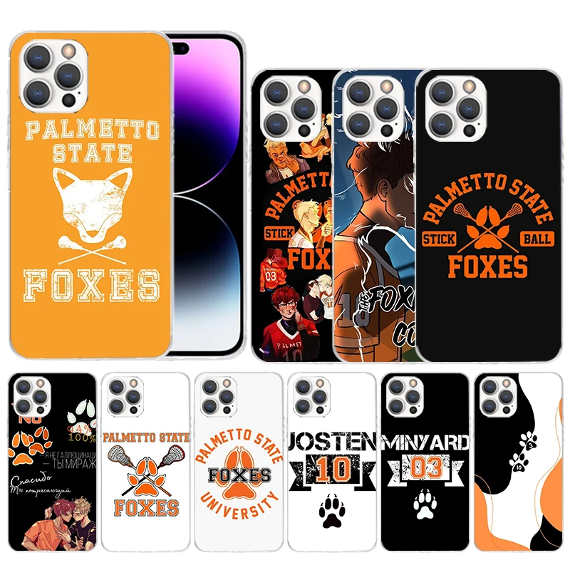 Andreil All For The Game Palmetto State Foxes Soft Cover for iPhone 15 14 13 12 Mini 11 Pro Max Print Phone Case X XS XR 7 Plus