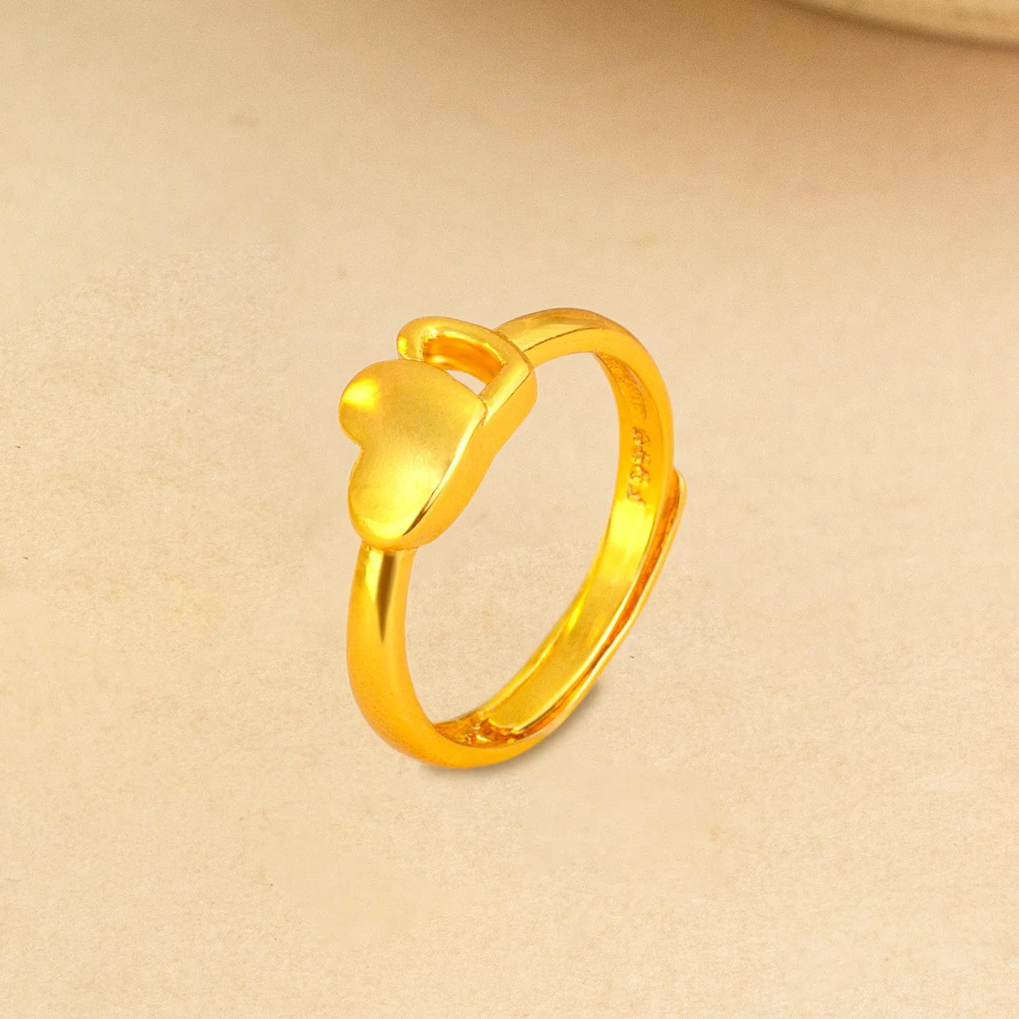 9999 gold multiple styles of women's simple and small opening adjustable finger ring jewelry for wholesale