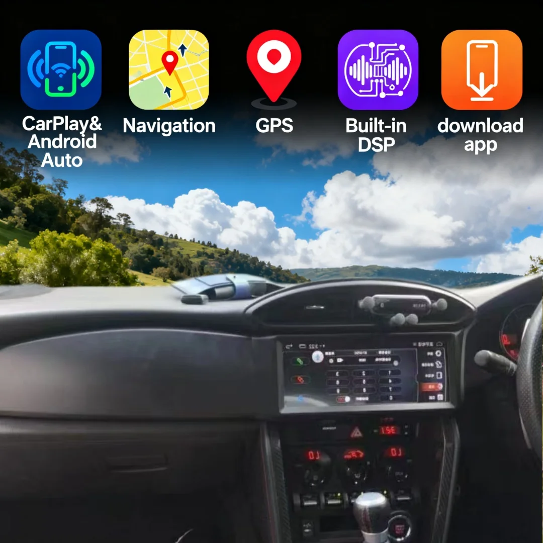 

10,25-дюймовая сенсорная автомагнитола на Android для Toyota GT86 / Subaru BRZ 2012-2019 с беспроводными CarPlay и Android Auto