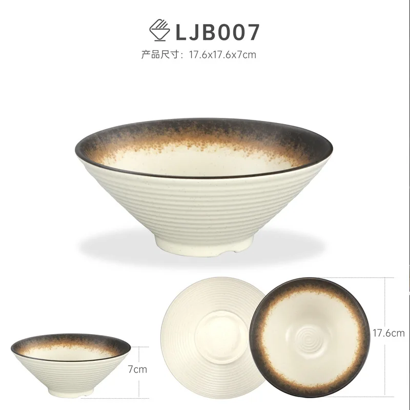 Melamine Noodle Kom Servies Japanse Ramen Beef Noodle Soepkom - afbeelding 1