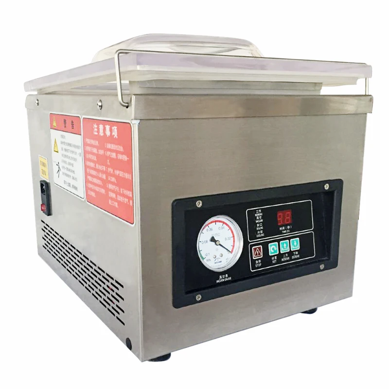 

DZ-260 LCD Version High Quality Automatic Vacuum Sealer Machine Stainless Steel 304 Chamber for Food Meat Seafood Packing