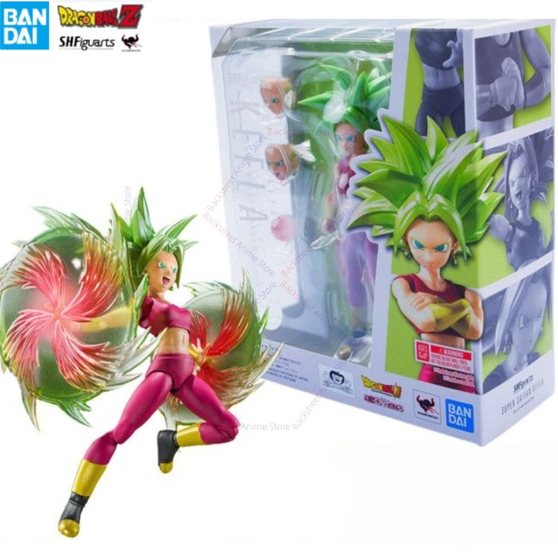 En Stock Original Bandai SHFiguarts Dragon Ball Super Super Saiyan Kefla figura Anime figura de acción modelo de juguete