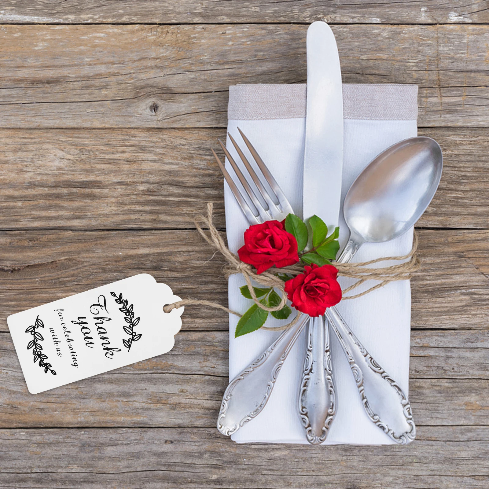 

1 Set Wedding Thank You Tags Kraft Paper Gift Packaging Decoration Hanging Favor Tags For Party Anniversary Bakery Label Pendant