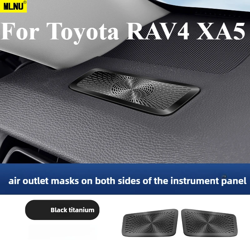 

Dashboard Air Vent Dust Cover For Toyota RAV4 XA50 Accessories 2026/2025 Stainless Steel Anti-Clog Scratch-Resistant 2020-2024