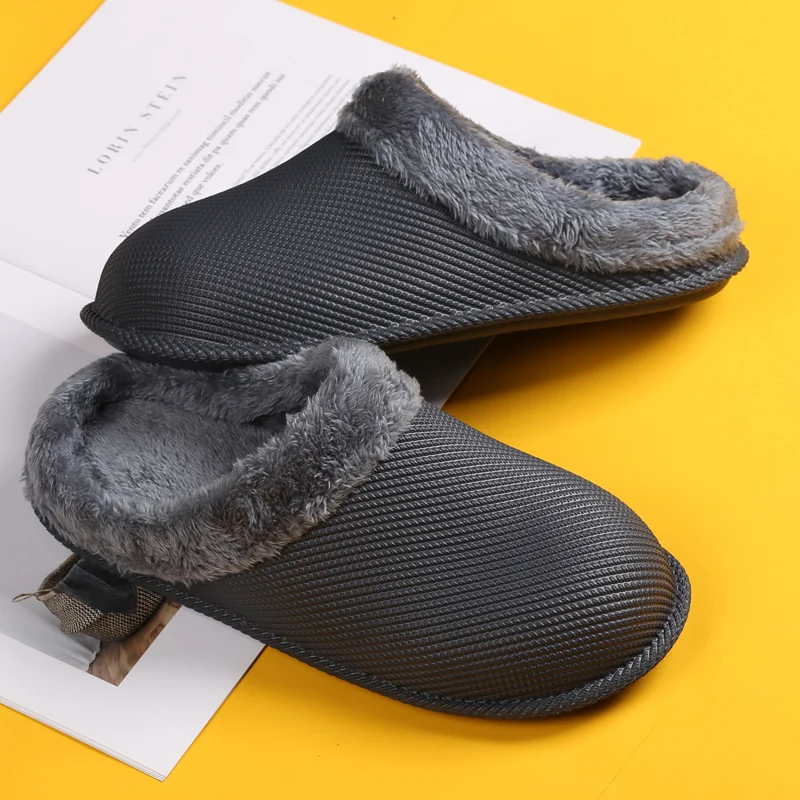 Winter Women Men Quality Hot Selling Products Male Home Cotton Slipper Plush And Thickened Warm Lovers Shoes Waterproof Slippers