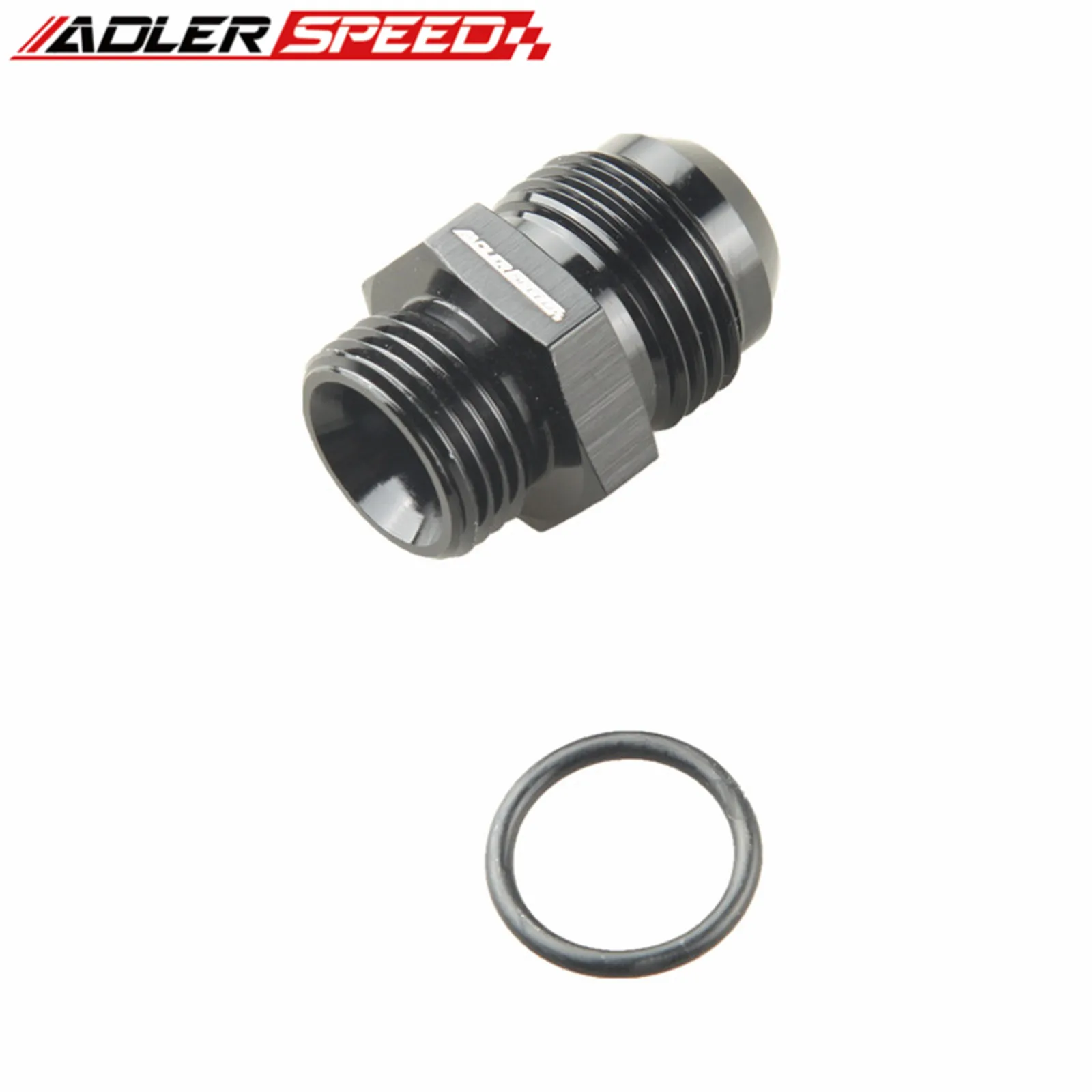 ADLERSPEED AN8 8AN Male To -6AN AN6 O-Ring Boss ORB Adapter Fitting Blue/Black