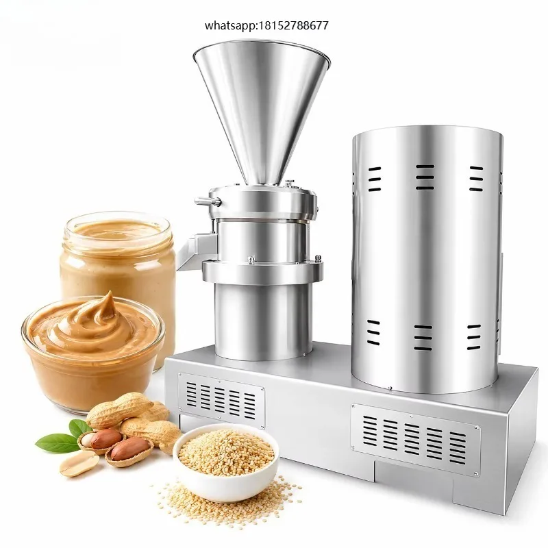 Best Selling Portable Tahini Manufacturing Machine Peanut Butter Make Colloid Pistachio Nut Grinder