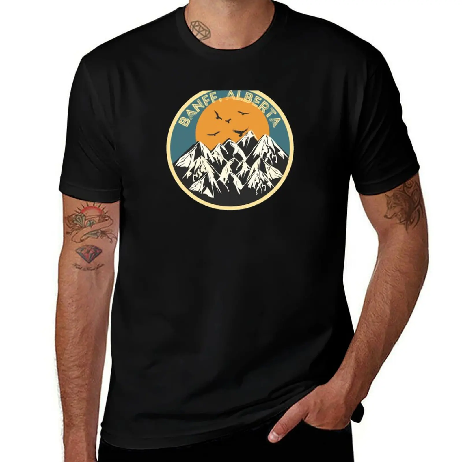 Banff, Alberta, Canada, Nature Retro Vintage T-Shirt man t shirts for men T-Shirt