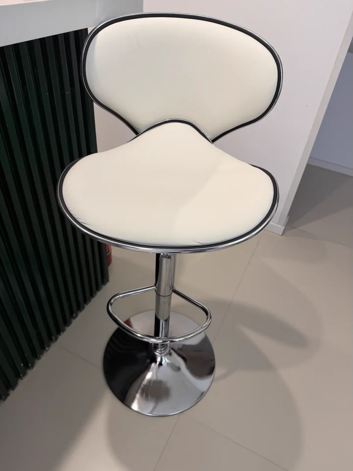 #Bar Chair with Adjustable Height Footstool, Modern and Simple bar Chair, Cash Register, Front Desk Backrest, bar Stool