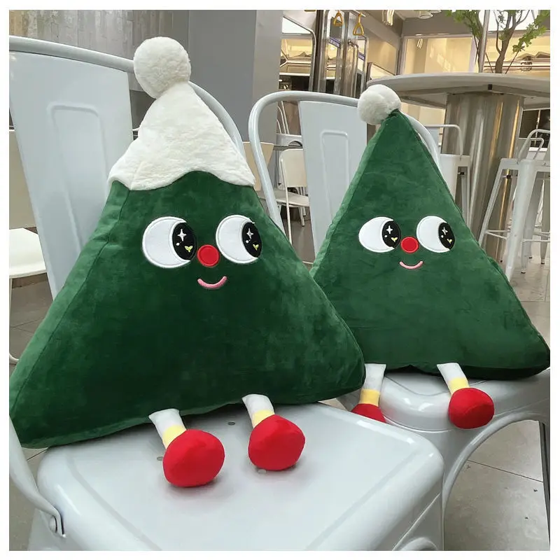 INS Christmas Tree Pillow Cute Plush Toy Doll Living Room Sofa Cushion Christmas Gift Crowd Green