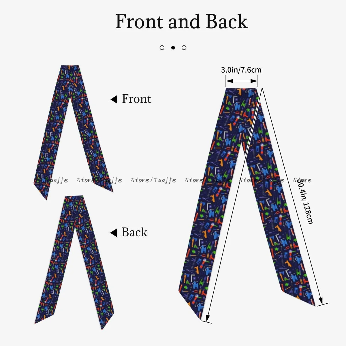 Women Long Skinny Scarf Fake Imitated silk Wrap Hardware Store Background Head Neck Hair Tie Band