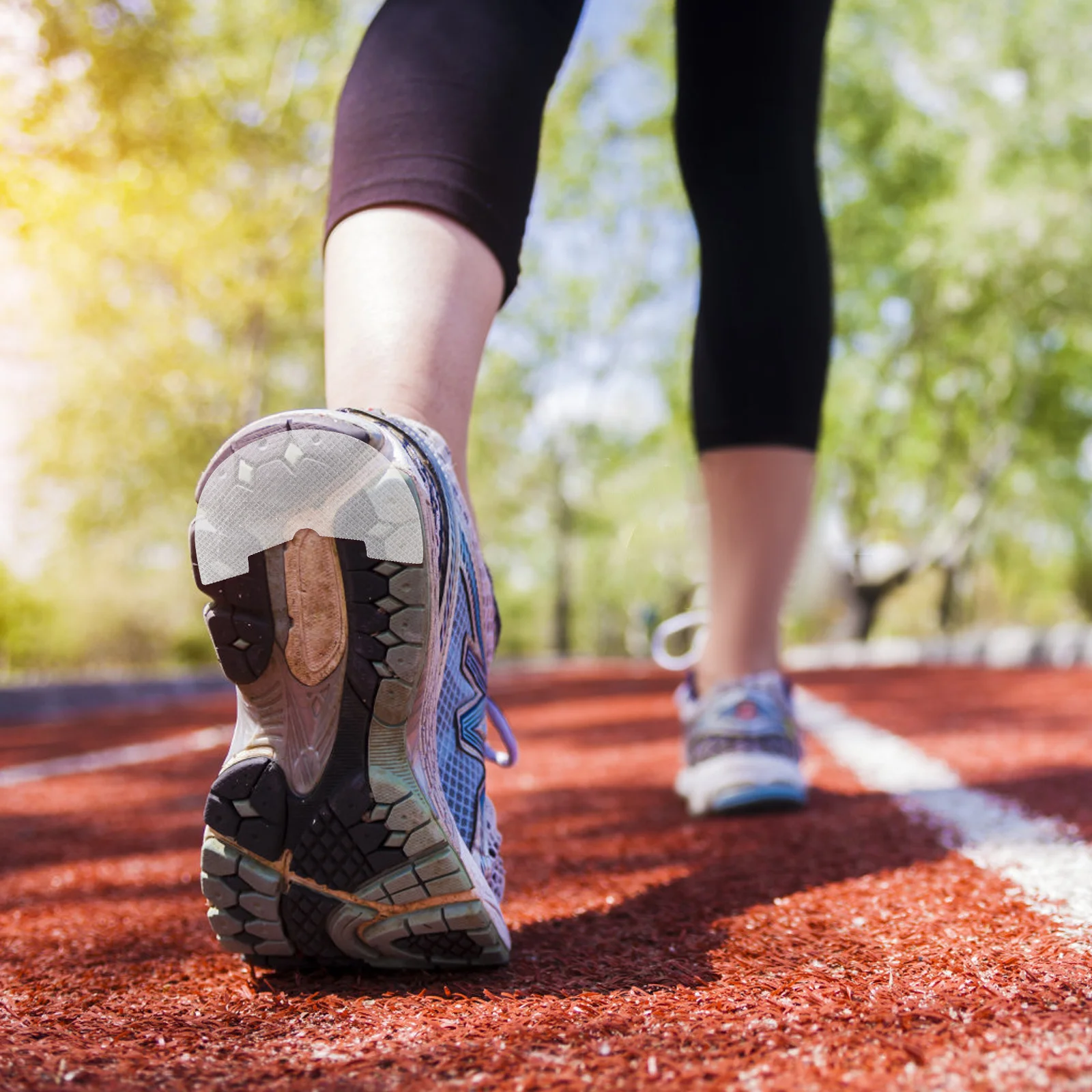 5Pairs Anti-Wear Shoe Sole Pad Durable Rubber Self-Adhesive Non-Slip Shoe Heel Repair Pad for Sports and Basketball Shoes