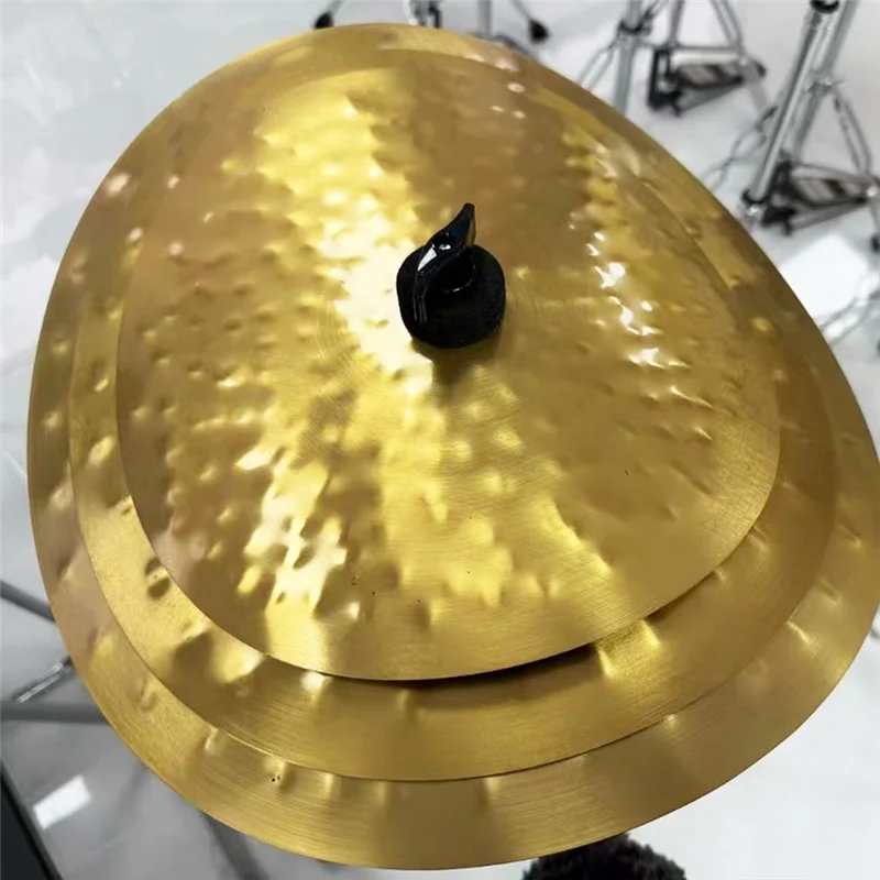 

NALFI-3Pcs Clap Stack Cymbal 11In 13In 15In Effect Sound Smack Stack Drum Cymbal Pack Professional Drum Cymbals For Practice