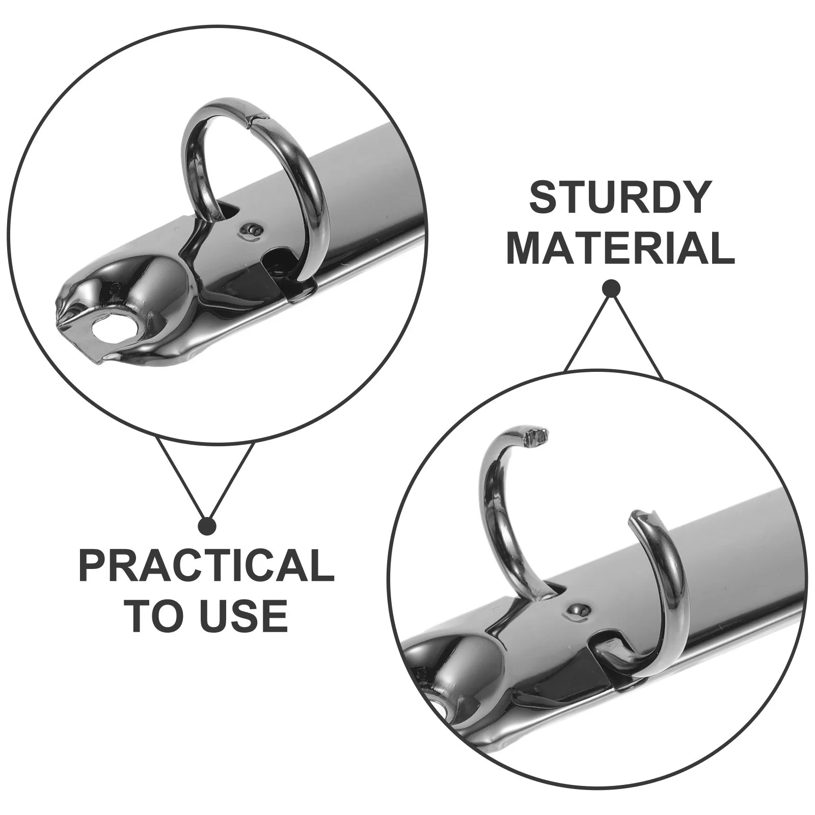 A4 Lose Blatt Binder Ringe Metall Notebook Bindung Wirbelsäule Organizer Büro Schule Reise Ringbuch Clips Bindung Ring