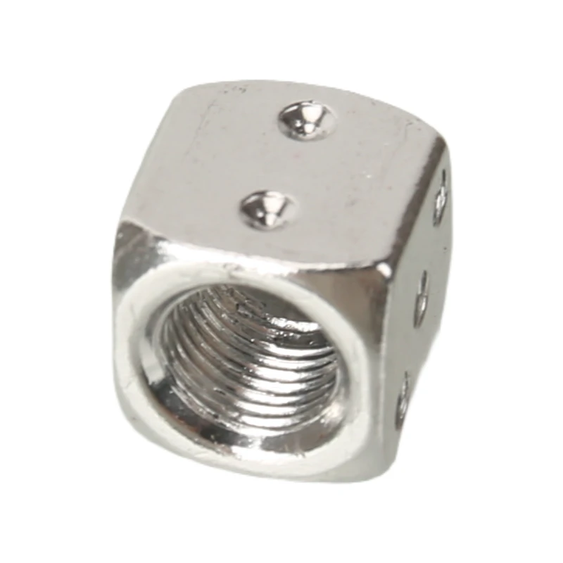 Scooter ATV 12mm Aluminum Dice Valve Caps - Perfect for Motorcycle Go-Kart & All Tires! Rust-Proof & Chic