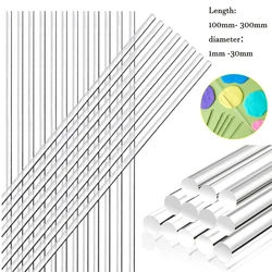 1/5/10pcs Acrylic Rods Clear Transparent Plexilgass Organics Grass Rods DIY Architectural Model Material Accessories  Multi-size