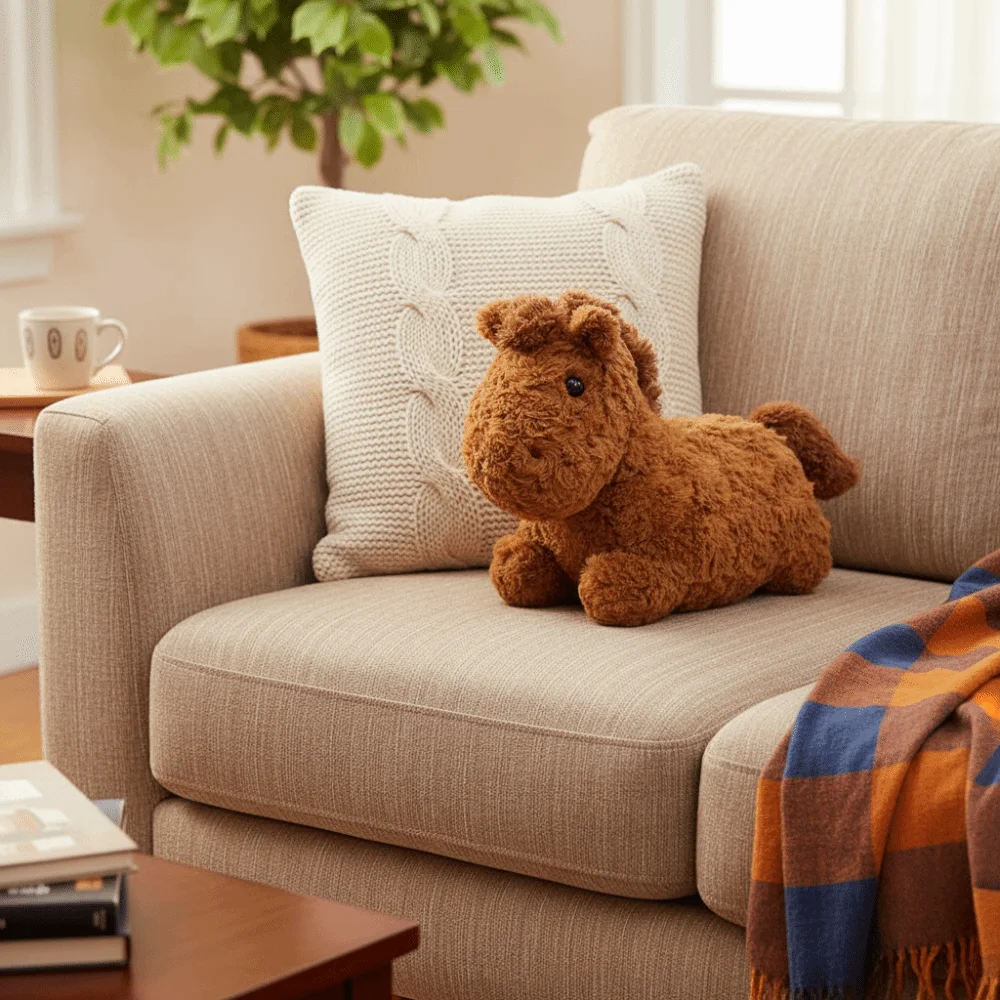 السنة الجديدة التميمة لينة الحصان PP القطن ملء التميمة الكرتون الحصان Kawaii رقيق زودياك المهر الأطفال هدية #4