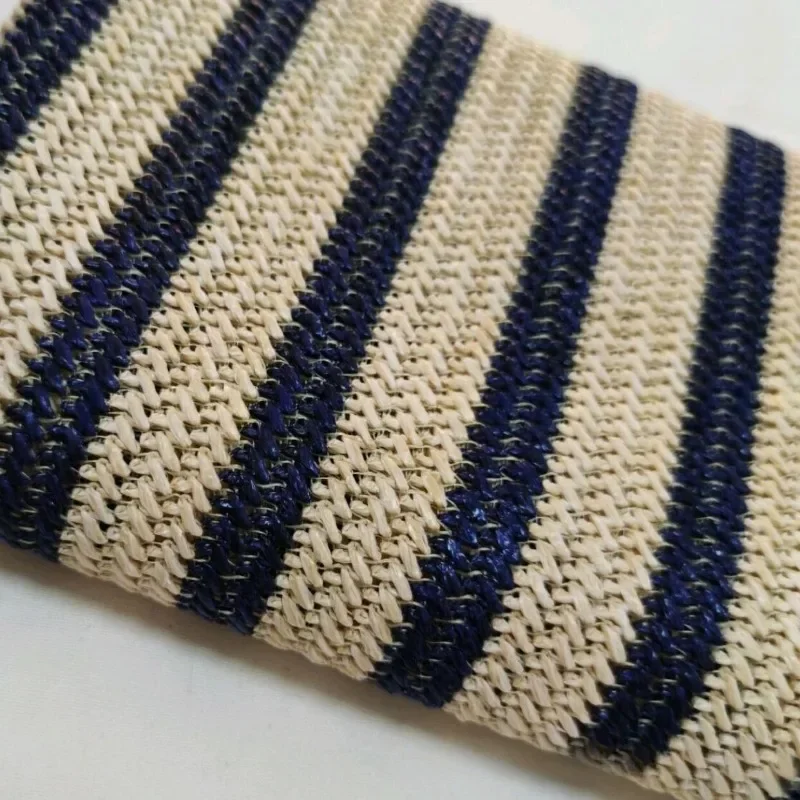 1yard Strip PP Raffia Woven Fabric Special Knitted Fabric PP Straw Fabric for Handbags Bags Shoes and Hats Craft