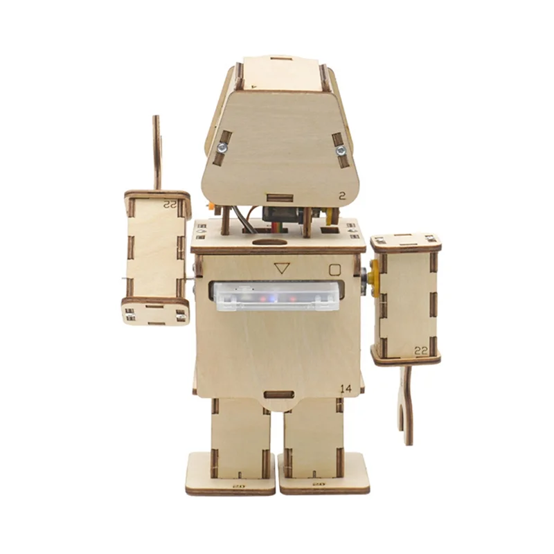 

Programmable Dual Intelligent Programmable Welcome Robot Kit DIY Science Experiment For Youth STEAM Education Model