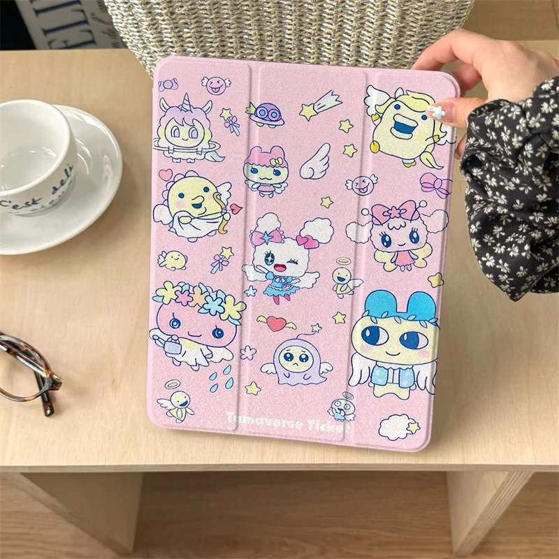 

Korean Cute Rabbit Cases For Apple iPad Pro 2024 11 inch 2025 Air 5/4 10.9 iPad 10 9.7 10.2/10.5 mini 6 7 Case with Pen Holder