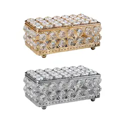 Jewelry Box Cosmetic Organizer Box Rings Case Elegant Earrings Rings Box for Bangles Bracelets Hairpin Necklaces Headwear
