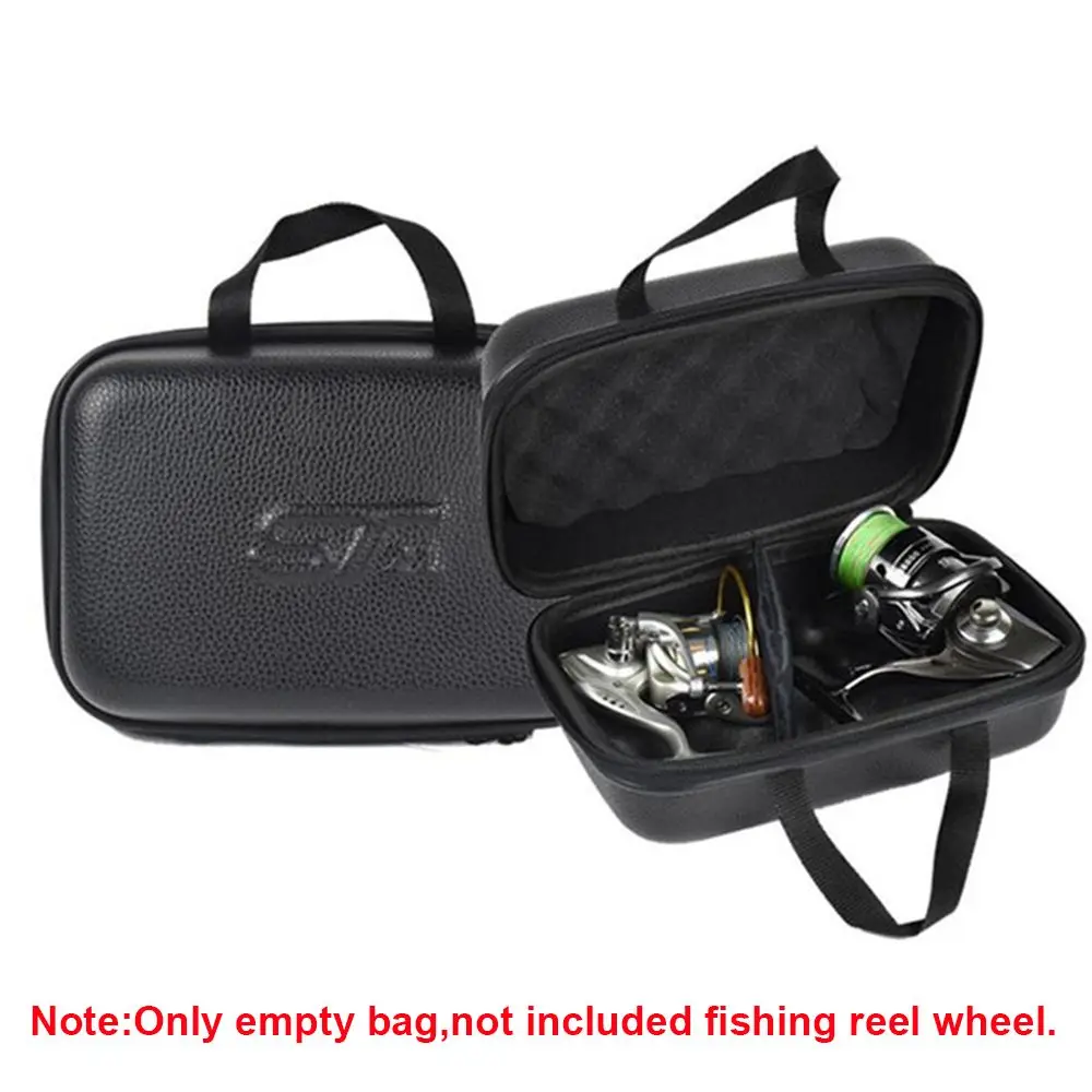 PU Leather Hard Shell Storage Box Cover Baitcasting Fishing Bags Tackle Box Fishing Reels Pouch Spinning Reel Case