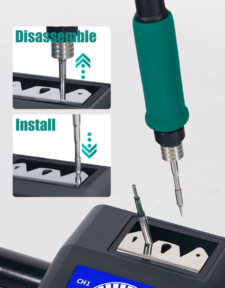 YIHUA 982 Repaid Heating Soldering Iron Staion Compatibled C210 Solder Iron Handle Electronic Welding Rework Station