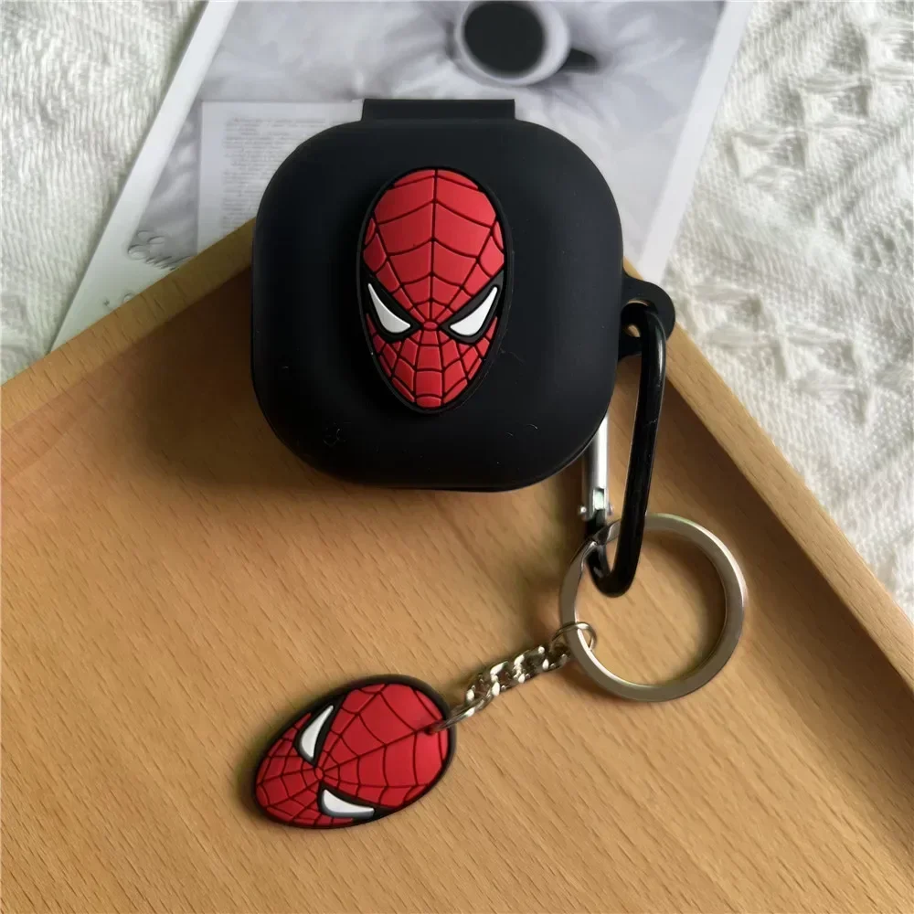 Cartoon Headphone Case For Anker Soundcore R50i P20i Silicone Soft Protector Cover For R50i P20i Headphone Bags With Keyring