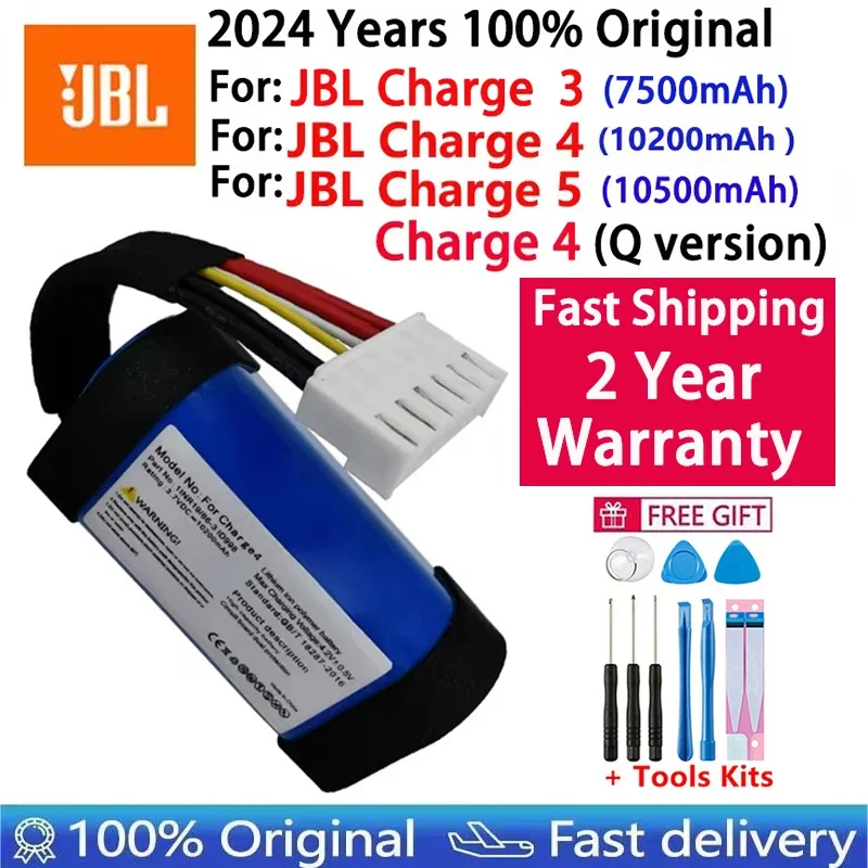 Fast Shipping 2024 Years 100% Original Replacement For JBL Charge 3 4 5 Charge3 Charge4 Charge5 Battery GSP102910A Bateria